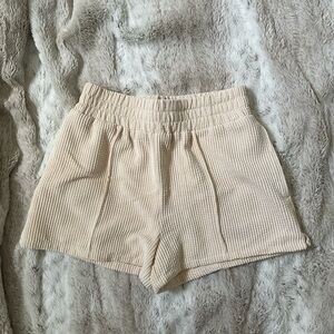 Urban Outfitters Cream High Waist Shorts